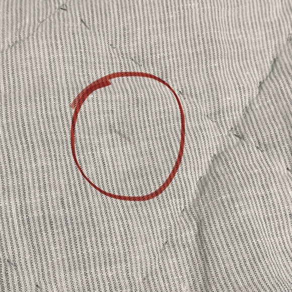 Pure Luxury 100% Linen Two Euro Shams Square Neutral Simple Coastal Stripes - Picture 4 of 15